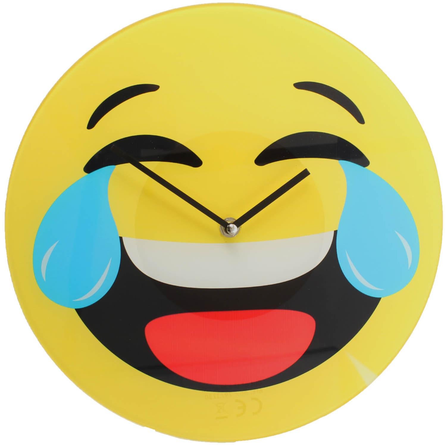 Orologio Da Parete Avilia Con Faccina Sorridente (emoticon), Diametro 30 Cm, Colori Assortiti, Per Cucina E Soggiorno