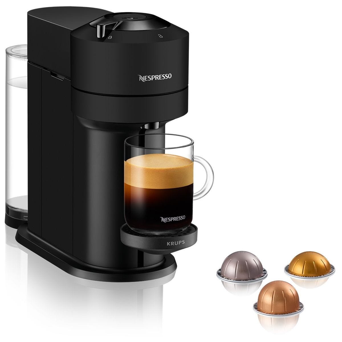 Nespresso Vertuo Next Black Mat 1,1L - Macchina da caffè Krups YY4606FD