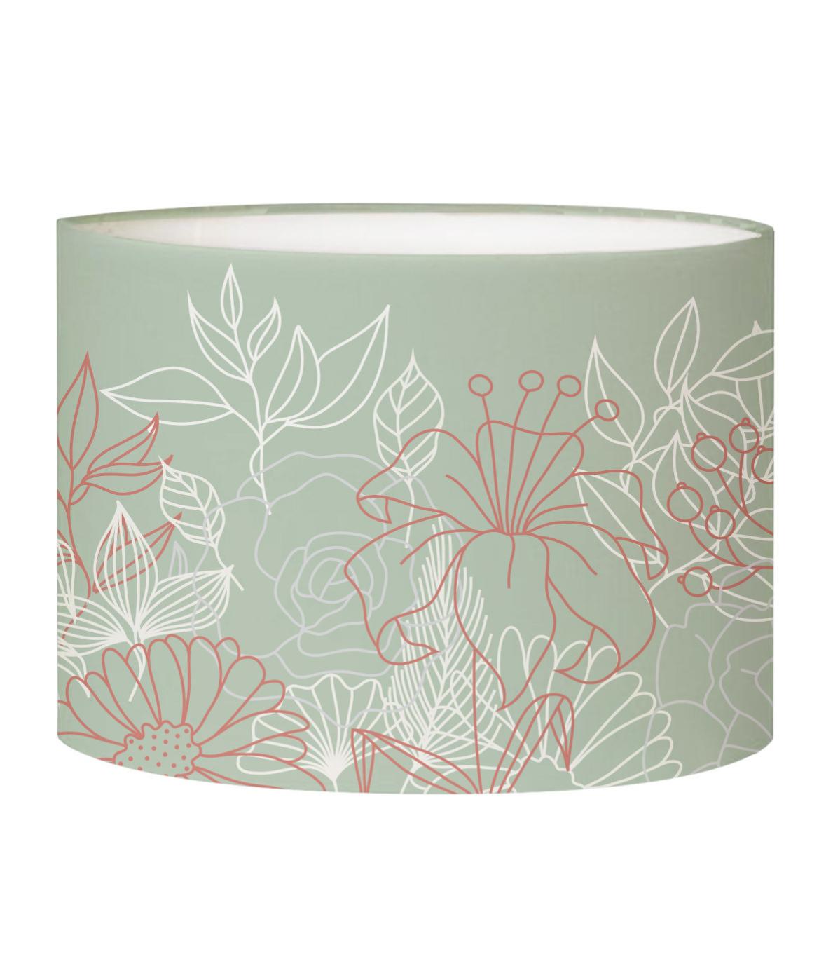 Paralume OSALADI Verde Antico Per Lampada Da Tavolo O Soffitto - Diametro 23 Cm, Altezza 13.5 Cm
