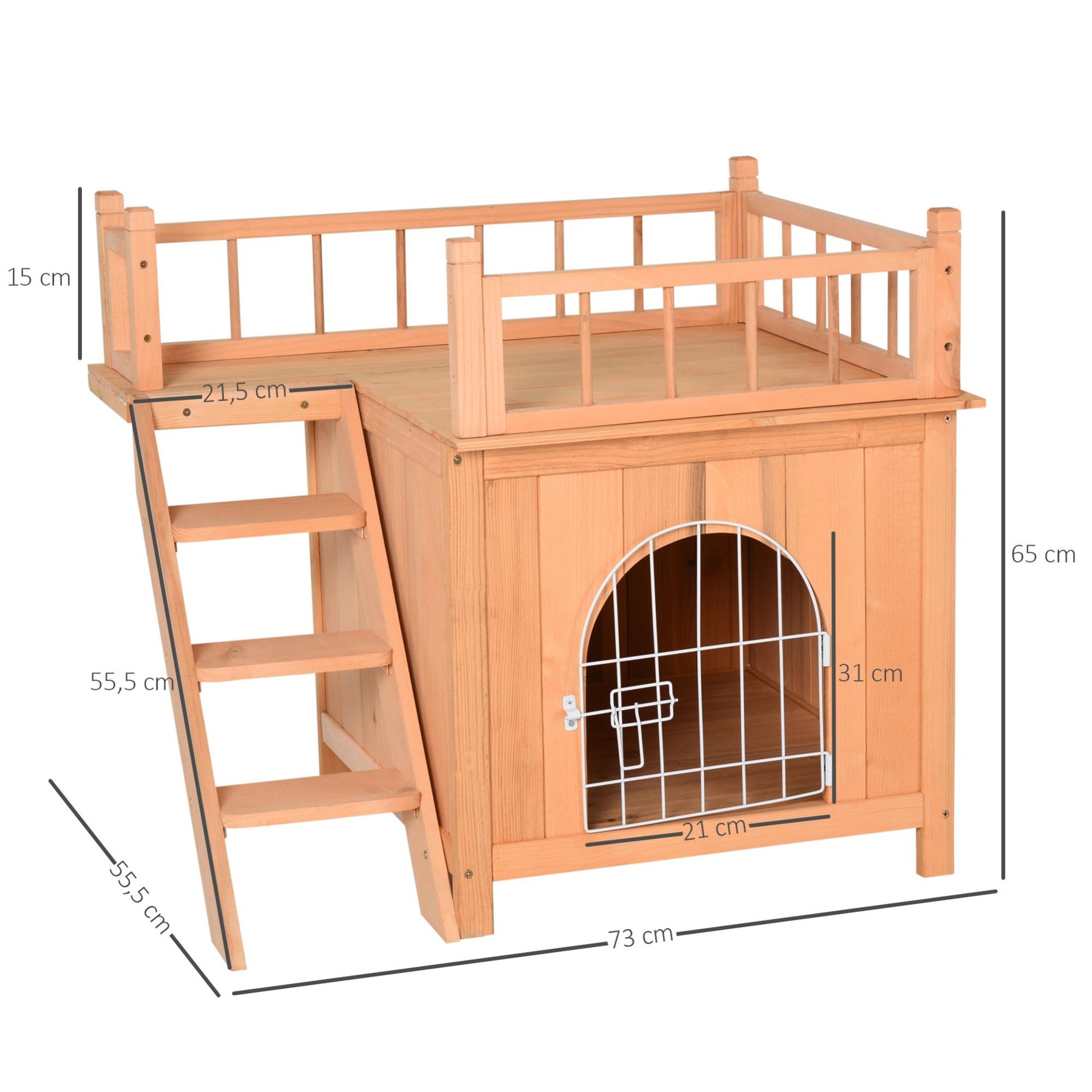 Niche Villa Avec Terrasse Et Escalier Pour Chien Chat Leroy Merlin