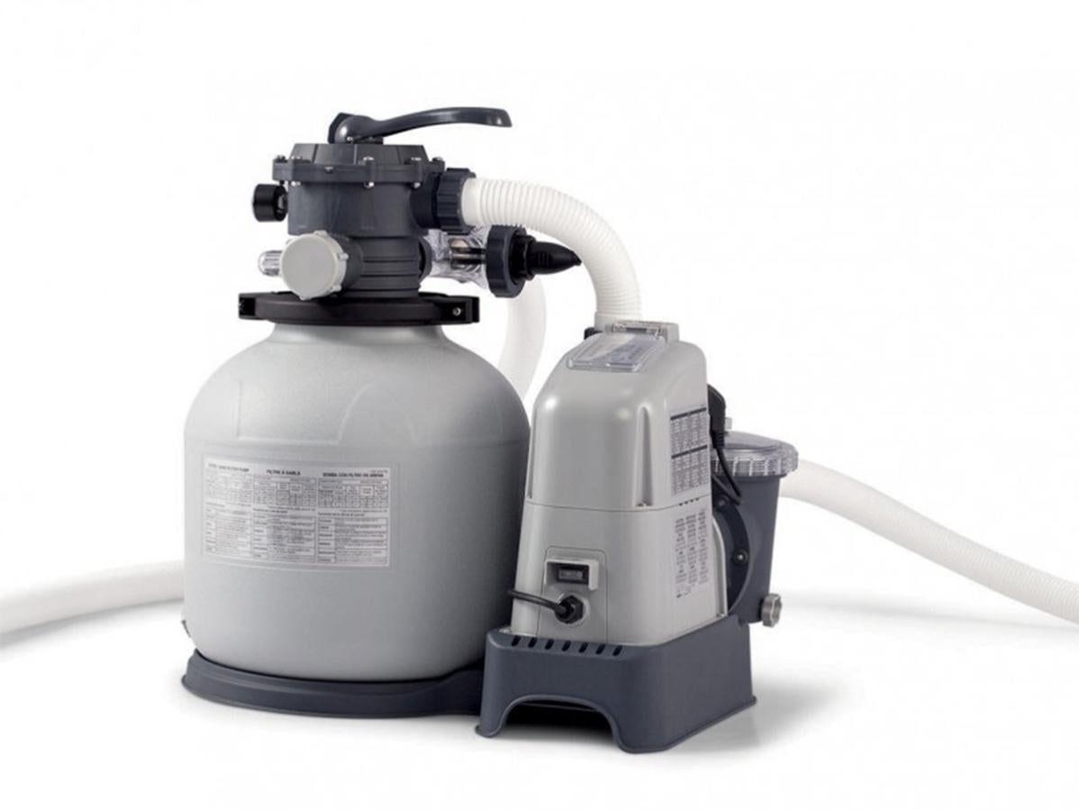 Pompa Filtro a Sabbia 6056 L/h - Per Piscine Fuori Terra con Alte