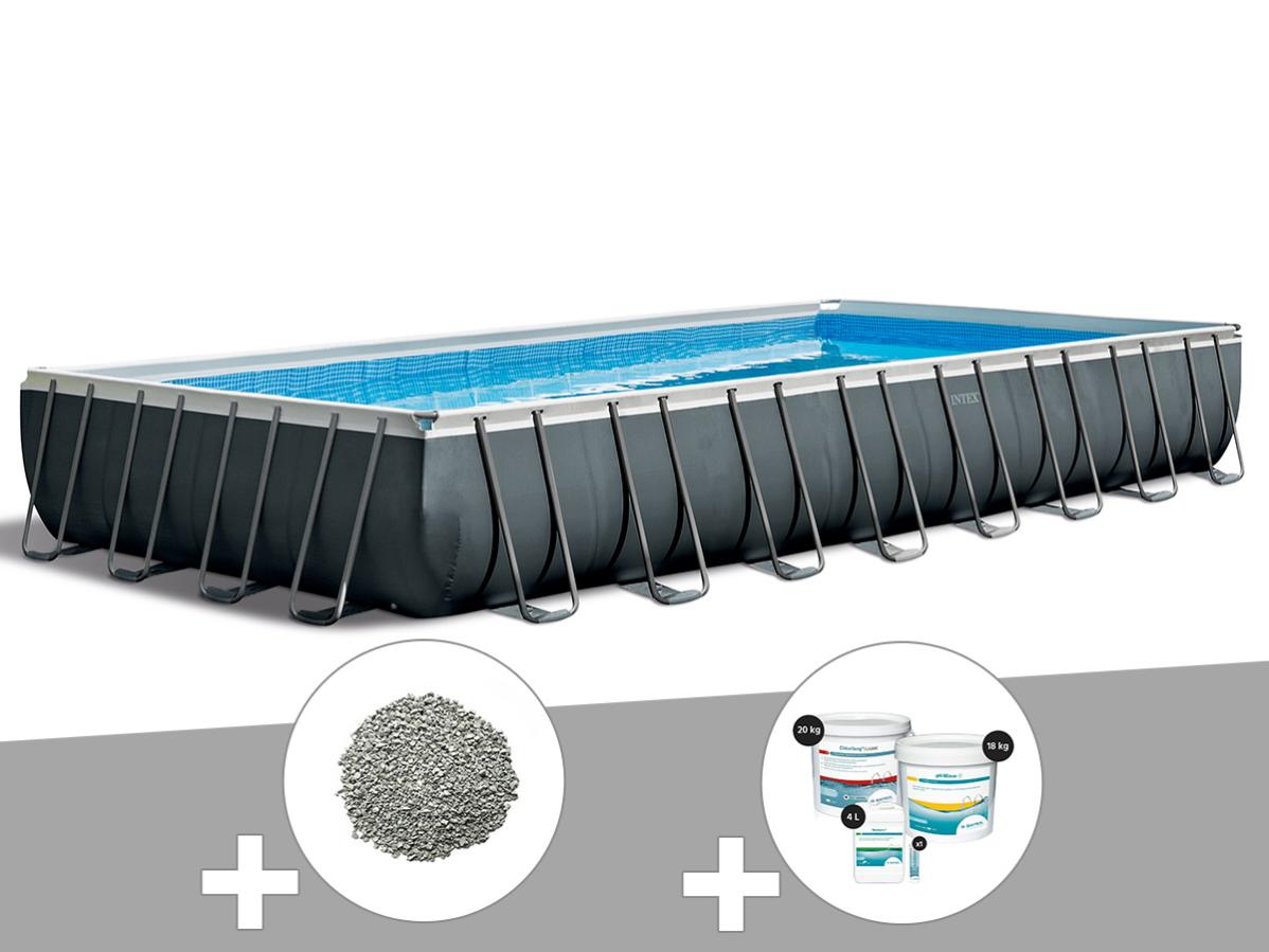 Kit piscine tubulaire Intex Ultra XTR Frame rectangulaire 9,75 x 4,88 x