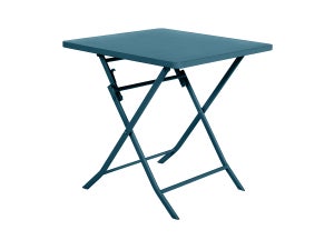 Table D'appoint Pliante 40x40 Greensboro Bleu Canard Hespéride