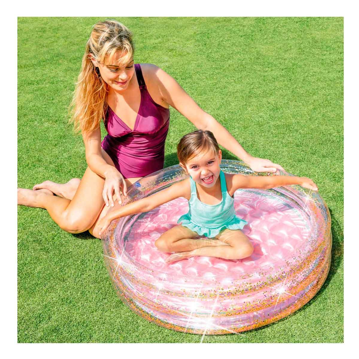 Piscina Hinchable Intex Para Bebés Con Purpurina
