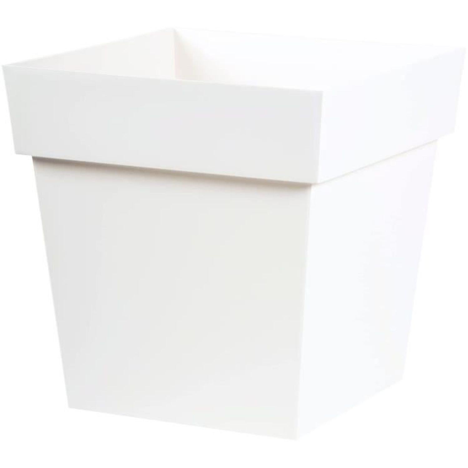 Cache-Pots Plastique Blancs - Lot De 3 Pour Plantes Intérieur/Extérieur