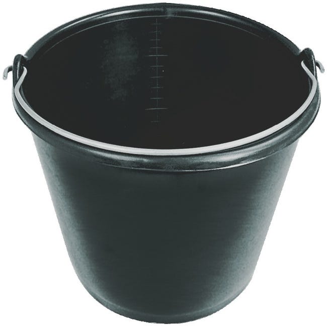SOFOP TALIAPLAST - Seau plastique noir 16 litres anse 5,3mm
