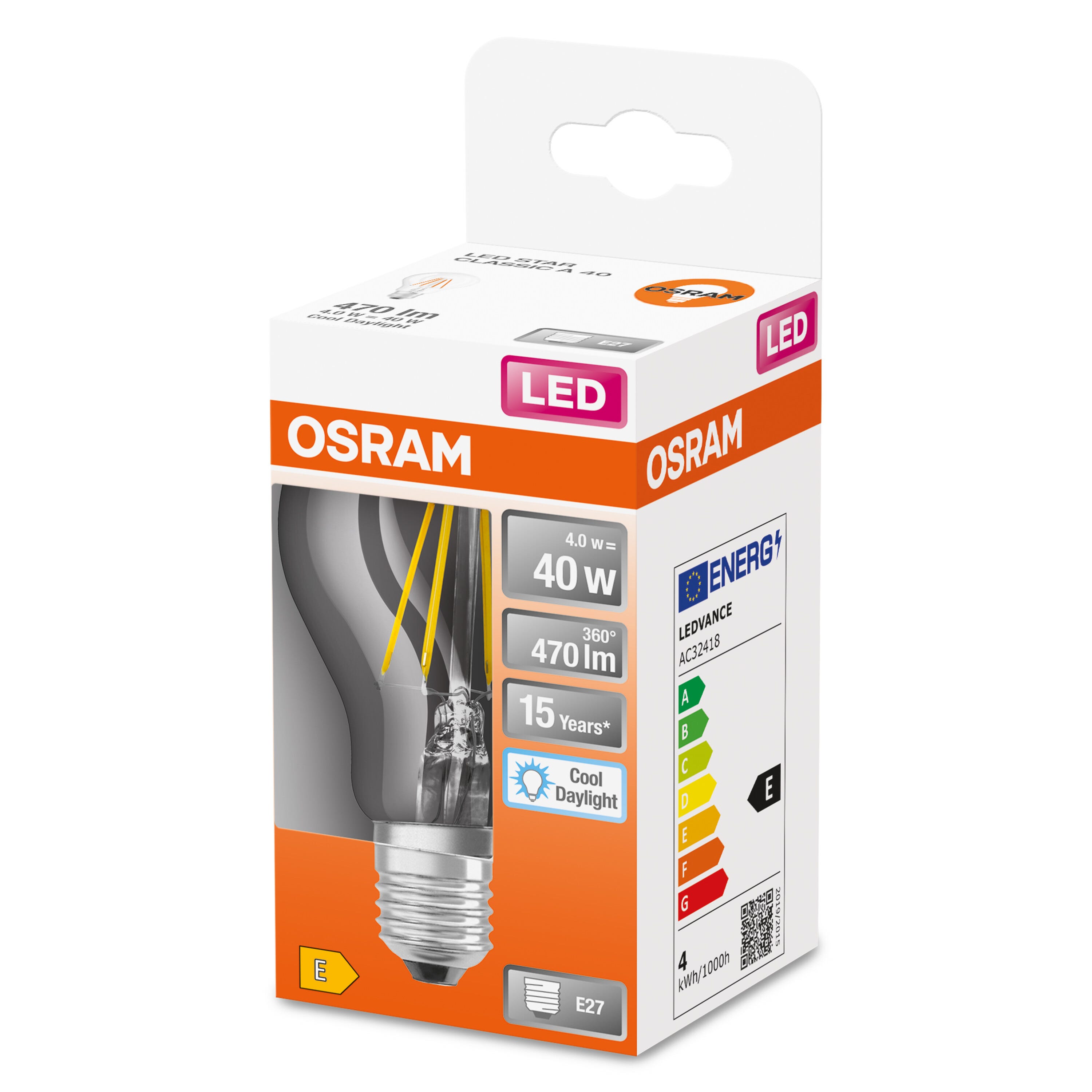 Ampoule LED E14 6,5W Bougie équivalent à 60W - Blanc du Jour 6500K