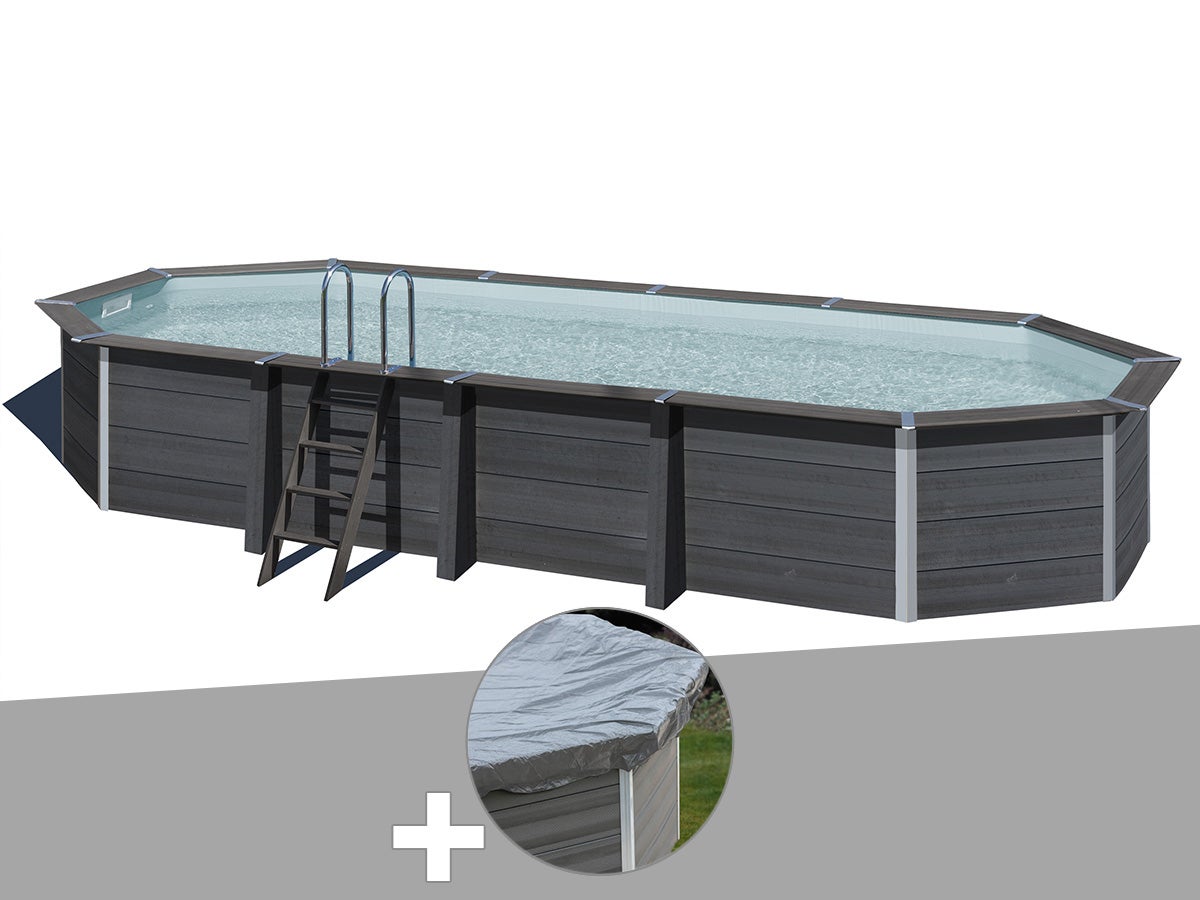 Kit Piscine Composite Gré Avant-Garde Ovale 8,04 X 3,86 X 1,24 M ...