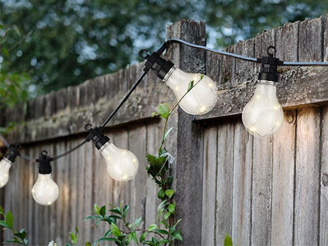 Guirlande lumineuse guinguette électrique LED 20 ampoules 9,50 m
