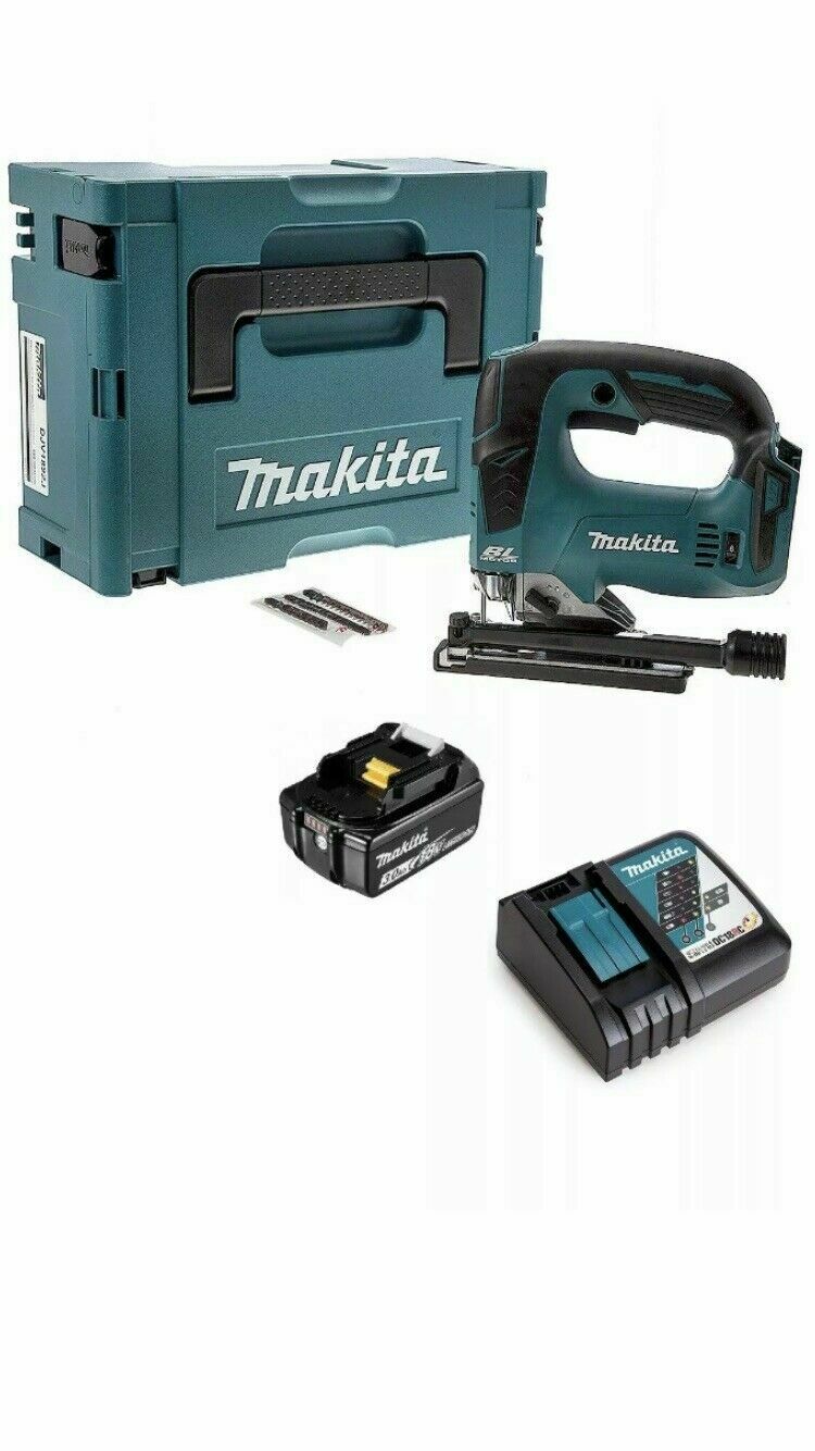 Makita Seghetto Alternativo 18v Djv182zj + 1 Batteria Omaggio + Valigia +  Carica