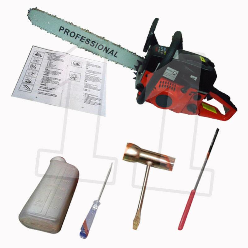 Barra Per Catena Motosega Motosega A Scoppio 52cc Con Lama 50cm - Inclusa Barra E Catena Di Ricambio | Professionale Motosega A Scoppio Da Potatura