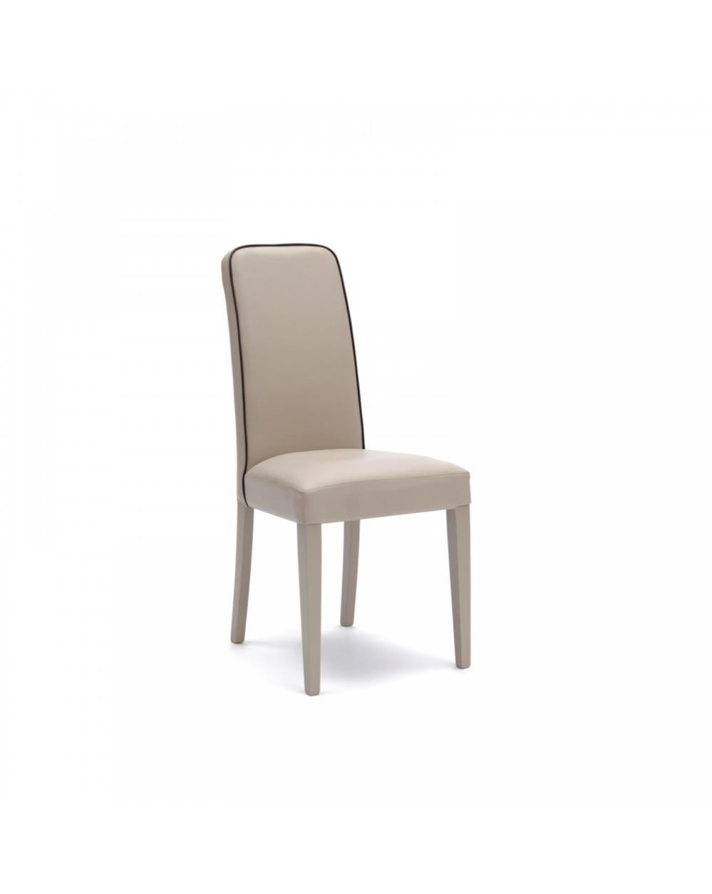 Set di 2 sedie imbottite in Velvet - struttura in metallo - Grigio