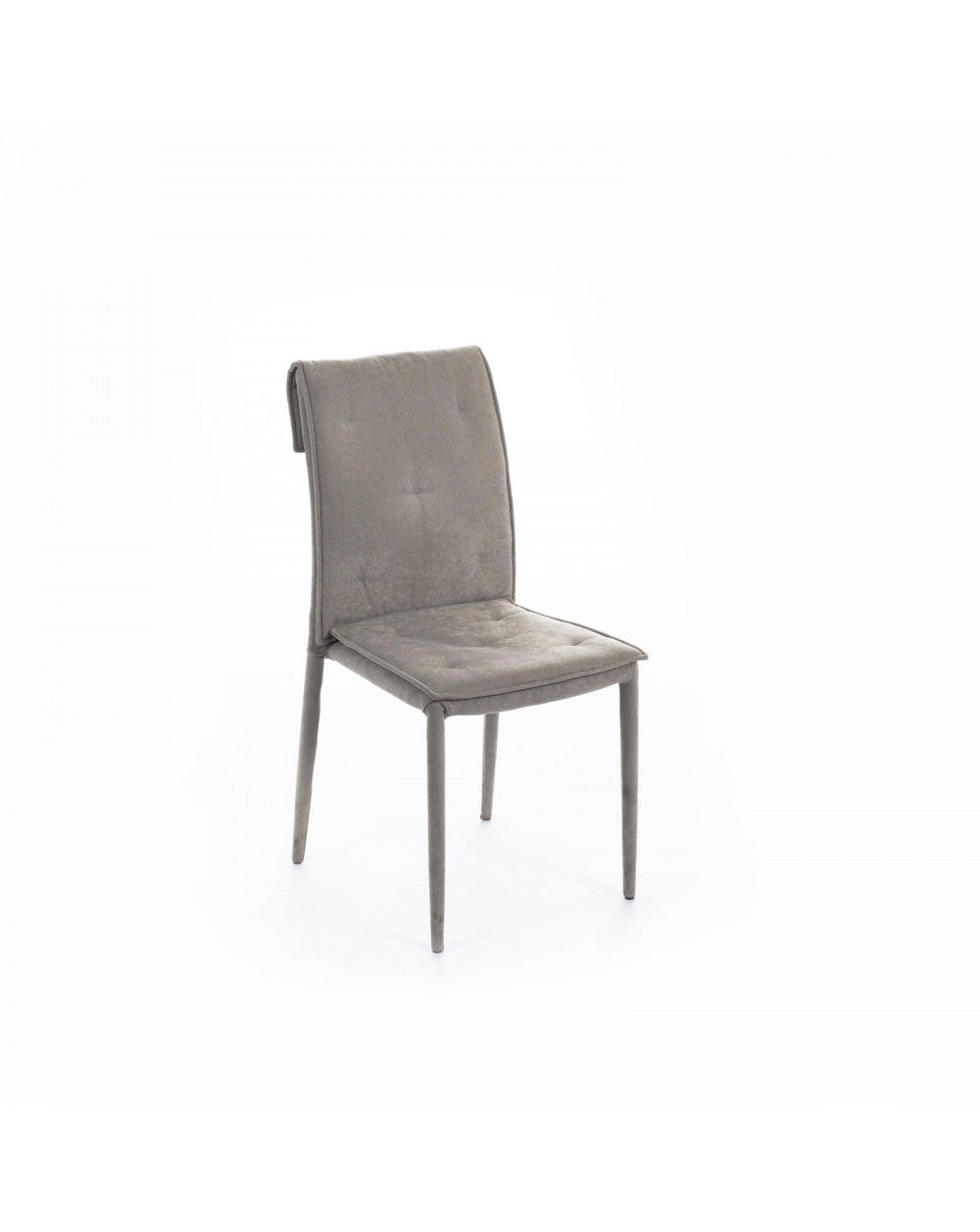 Sedia In Tessuto, Set 4, Brand: Stones, Colore: Grigio, Materiale: Seduta: Tessuto  Lavabile, Schienale: Tessuto Lavabile, Gambe / Struttura: Metallo
