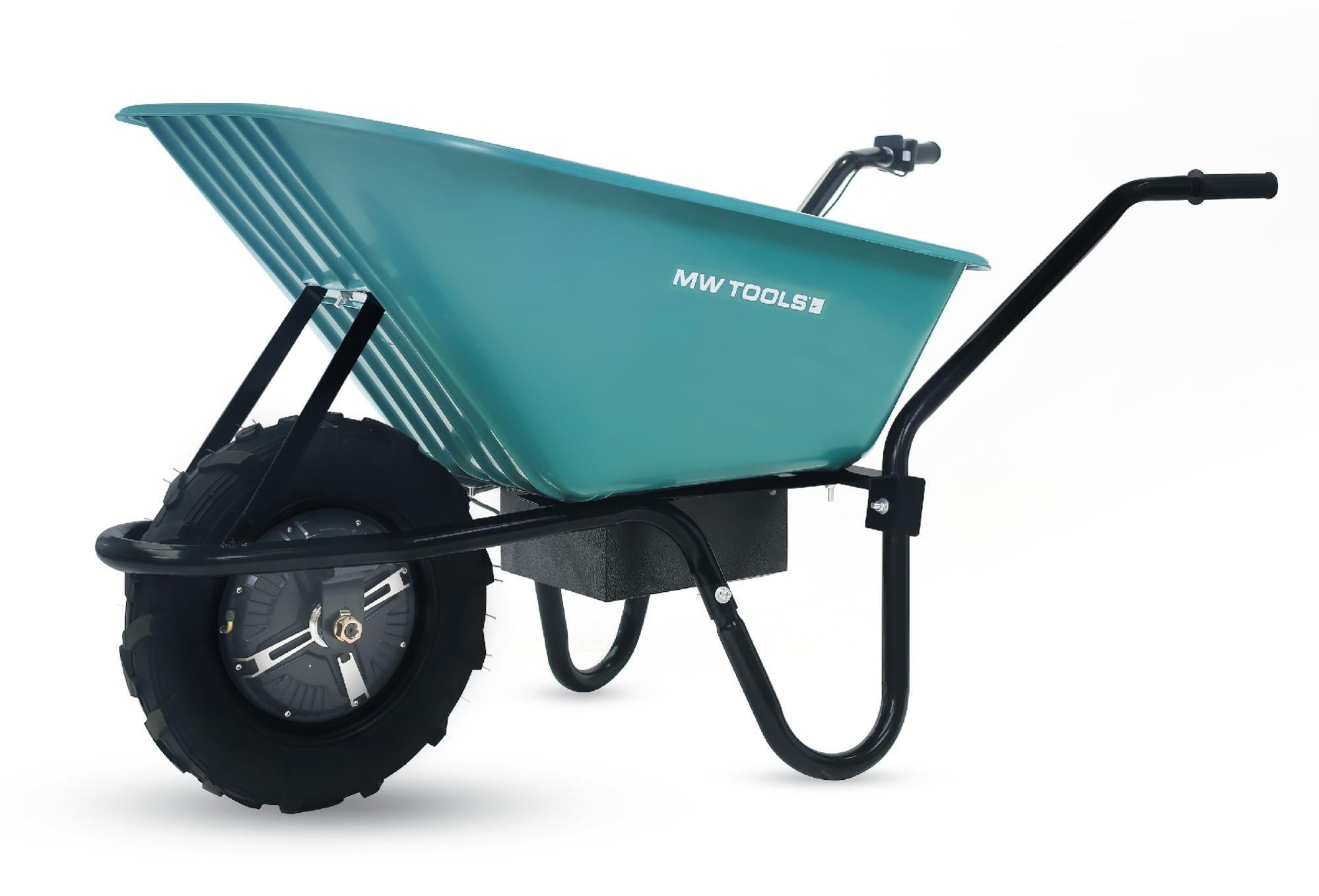 Brouette électrique avec bac plastique 90 l MW-Tools EK100P | Leroy Merlin