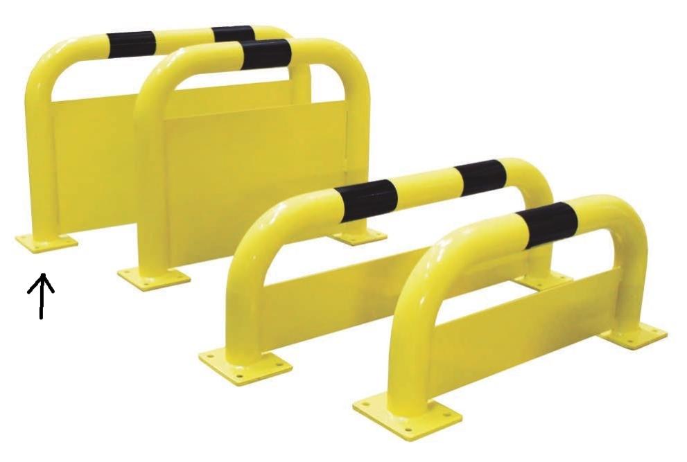 Barrera De Protección 1.000 X 600 Mm Amarillo/Negro Metalworks Barp6010Nj