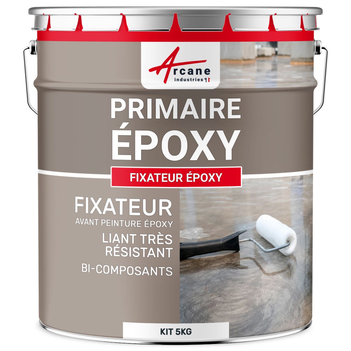 Primer e Fissativo Resina Epossidica Trasparente per Cemento, Pietra, Legno  - FIXATORE EPOXY-5 kg -ARCANE INDUSTRIES