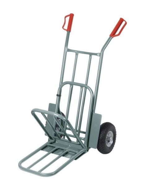 Diable à 2 roues gonflables charge 250Kg max. PRCDBV Ribitech | Leroy ...