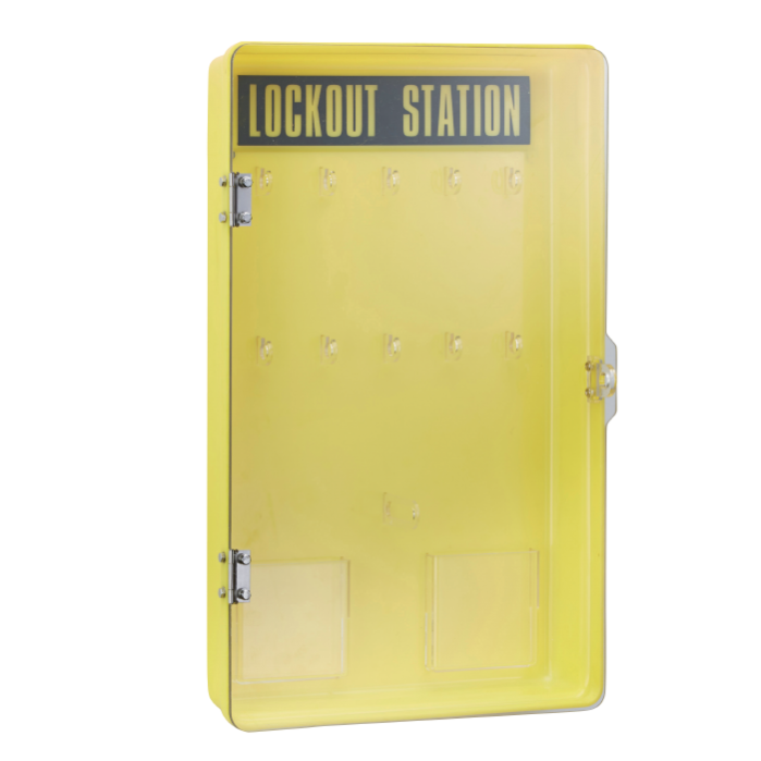 Armadio procedurale con porta trasparente, capacità 10 lucchetti ...