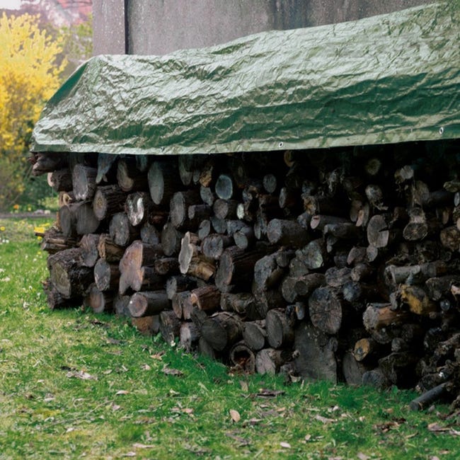 Bâche de 80gr/m2 pour la protection de votre bois de chauffage