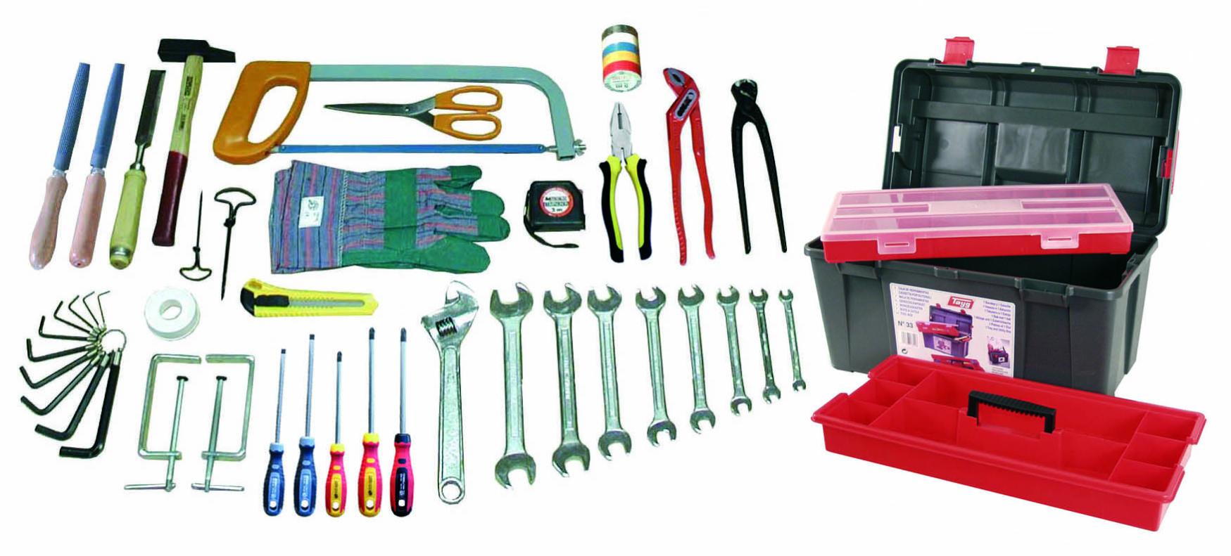 FAMEX Cassetta Attrezzi 144-47 Compatta Con Set Professionale – Acciaio Cromo Vanadio, Ideale Per Auto E Camper