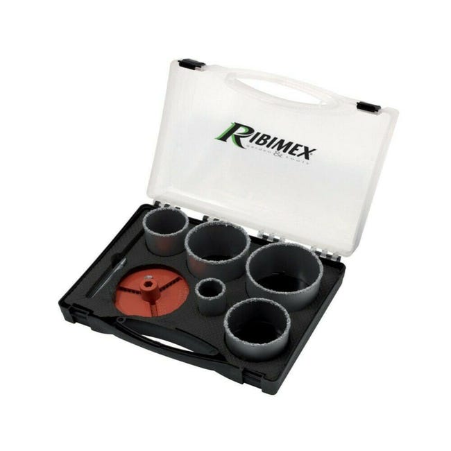 Set Di Seghe A Tazza Da 9 Pezzi, Set Di Utensili, Punte Da Trapano Per Piastrelle Punte Da Trapano Per Piastrelle Corona 22 28 35 44 68 73 Mm 89800317 - Foto 5