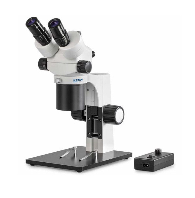 Kern Microscope à zoom stéréo Trinoculaire 1,8× 6,5× Coaxial