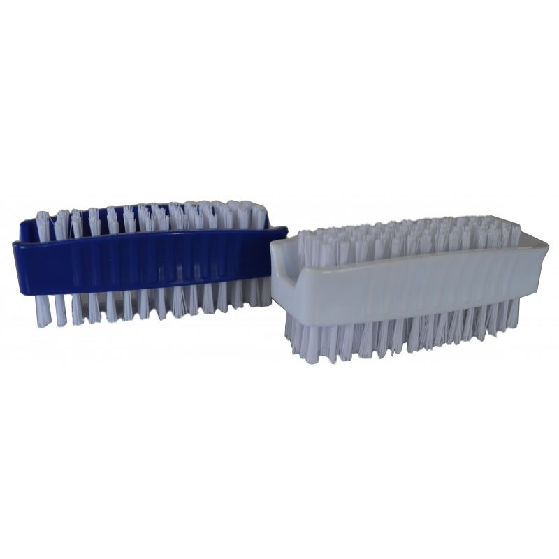 Brosse à ongles, Double face nylon, 1 côté dur