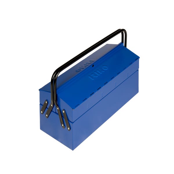 ⇒ Comprar Caja herramientas metálica plegable 2 asas 5 bande 500 x 210 x  245 mm ▷ Más de 200 tiendas ✔️