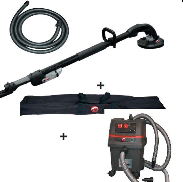 Ponceuse Murale Et Plafond PARKSIDE 710W Avec Manche Télescopique - PWDS 920 C3 Idéale Pour Rénovation | Disque 225mm Et Aspiration Poussière