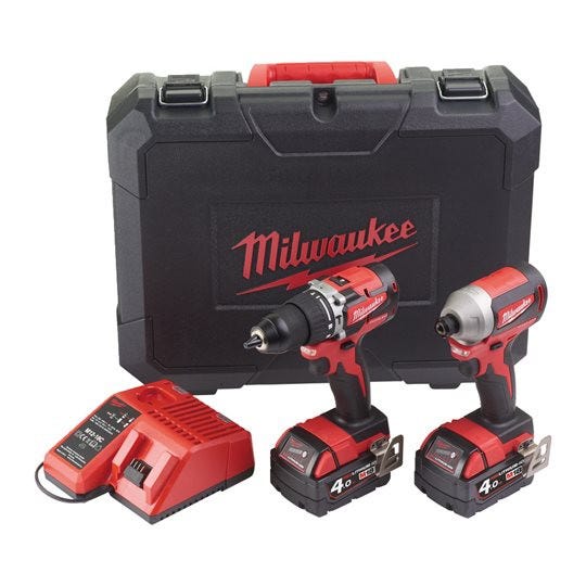 MILWAUKEE Powerpack 2 outils : Perceuse percussion M18 FPD2 +