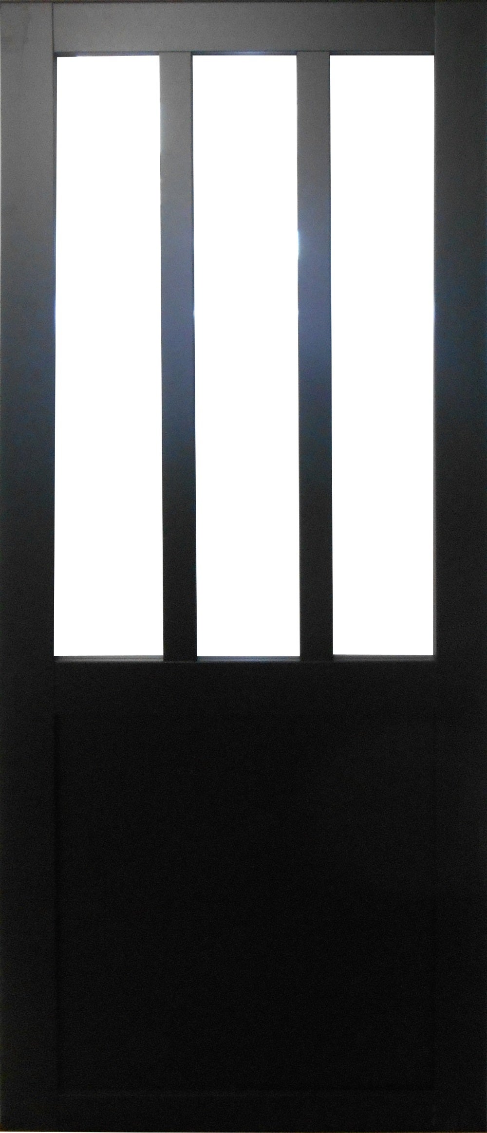 Puerta corredera del vidrio, para interior, pintada a mano modelo  INDUSTRIAL, negro 85x215 cm (60/85/95 cm) Vidrio Transparente de 8 mm, kit  completo de herrajes (85x215 cm, IZQUIERDO) : : Bricolaje y  herramientas