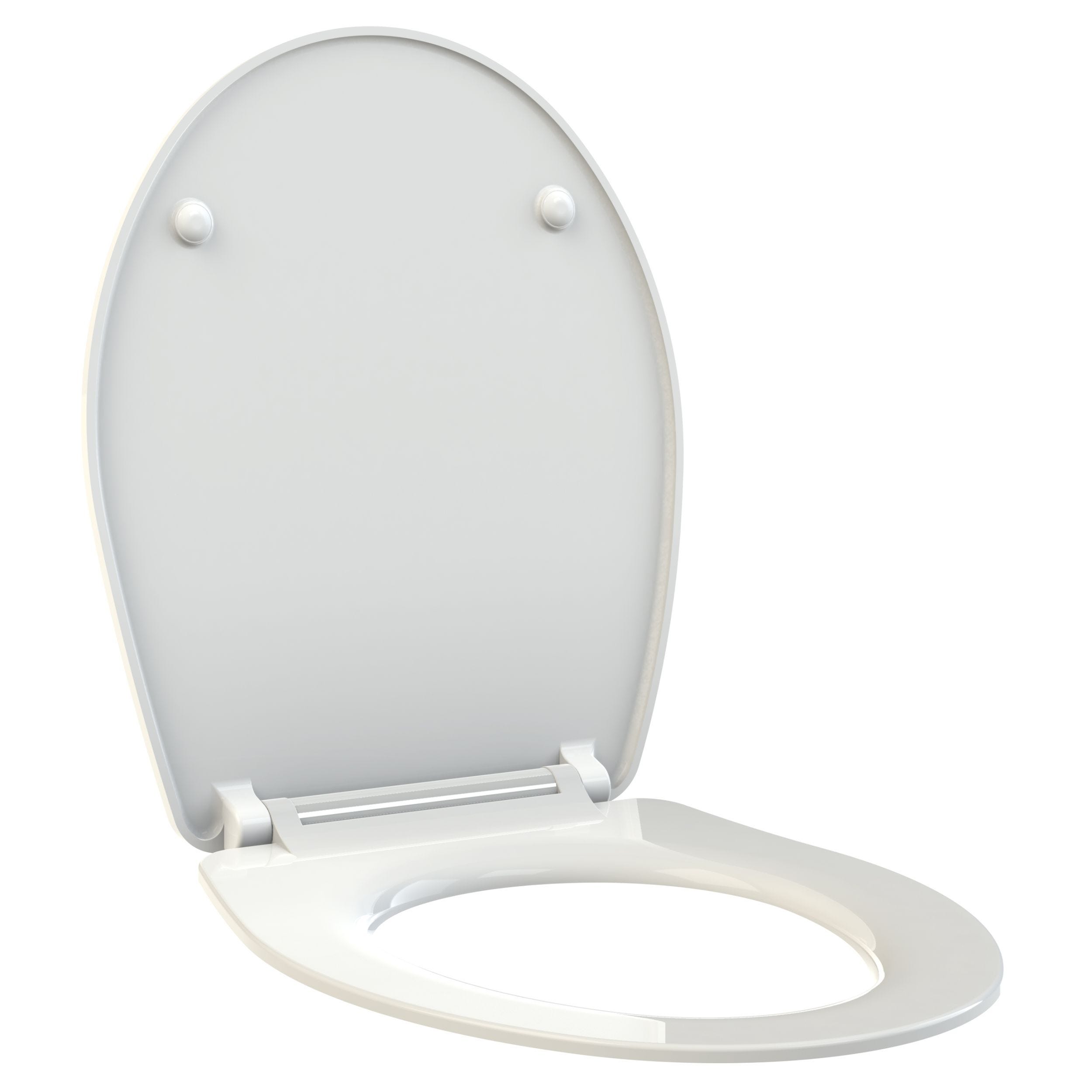 Allibert - Abattant WC design en thermodur FALLY - Blanc - Fally