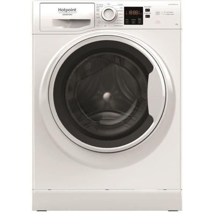 HOTPOINT NSH843CWWFRN Lavatrice a montaggio frontale Natis - 8 kg - Classe  A +++ - 1400 giri / min - Bianco | Leroy Merlin