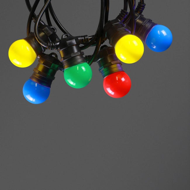 Guirlande Guinguette Ip65 10m 10 Bulbes Multicolore Leroy Merlin Guirlande Guinguette Ip65 10m 10 Bulbes Multicolore Leroy Merlin