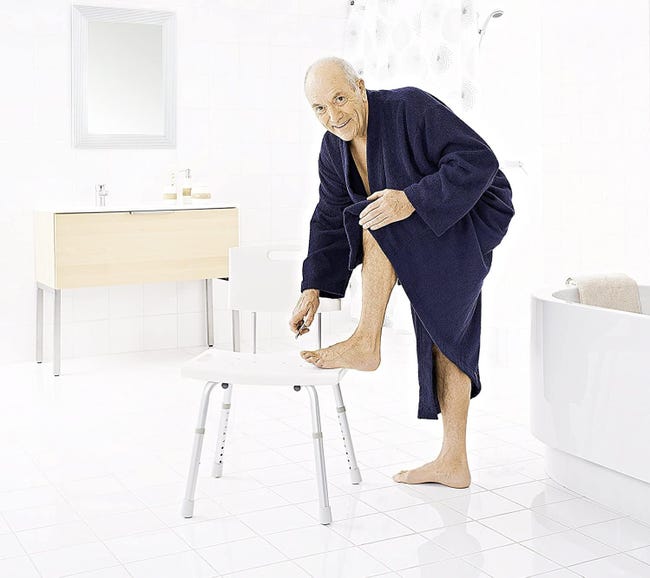 SEDIA DA DOCCIA PER ANZIANI E DISABILI CON SCHIENALE Leroy Merlin