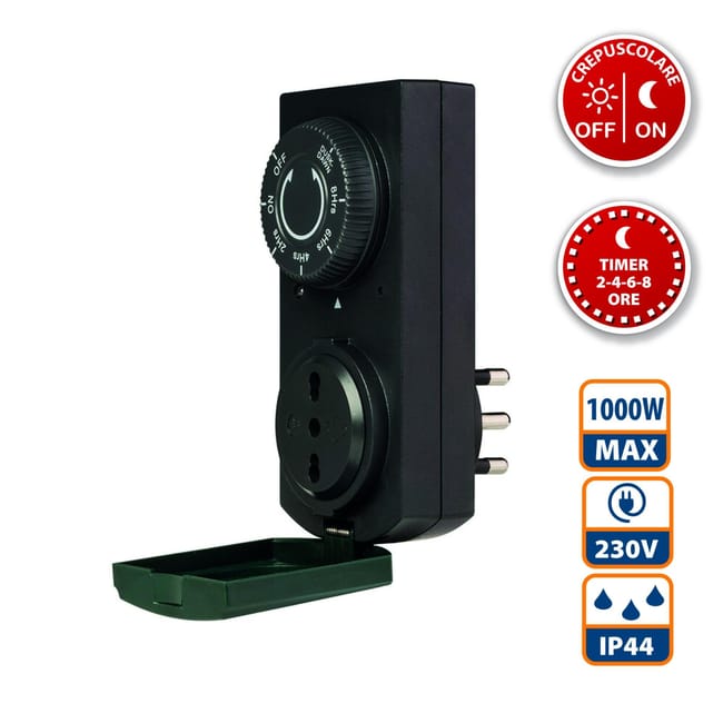 Adattatore Presa Con Sensore Crepuscolare LogiLink - Accensione Automatica Luci | IP20, 230V - Foto 3