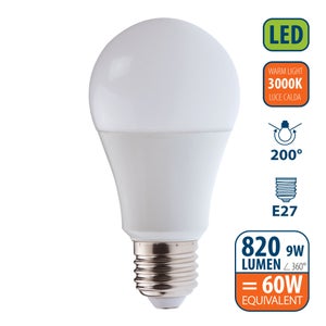 Ampoule LED SMD, standard A60, 9W / 820lm, culot E27, 4000K
