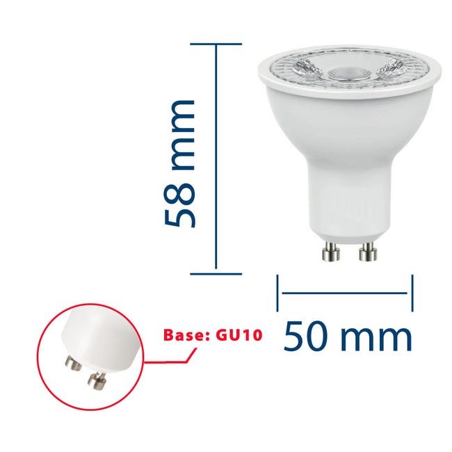 Ampoule LED GU10 7W 110° Lumière Blanche Naturelle