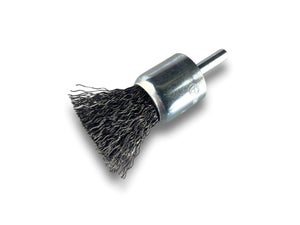 Lot De 6 Brosses Rotatives Circulaires Métalliques Sur Tige 30 Mm | Fil Acier Souple 0,20 Mm | Epaisseur 18 Mm | 3 Rangs | Pour Perceuse Ou Visseuse à Mandrin | Kibros 2630AV18x6