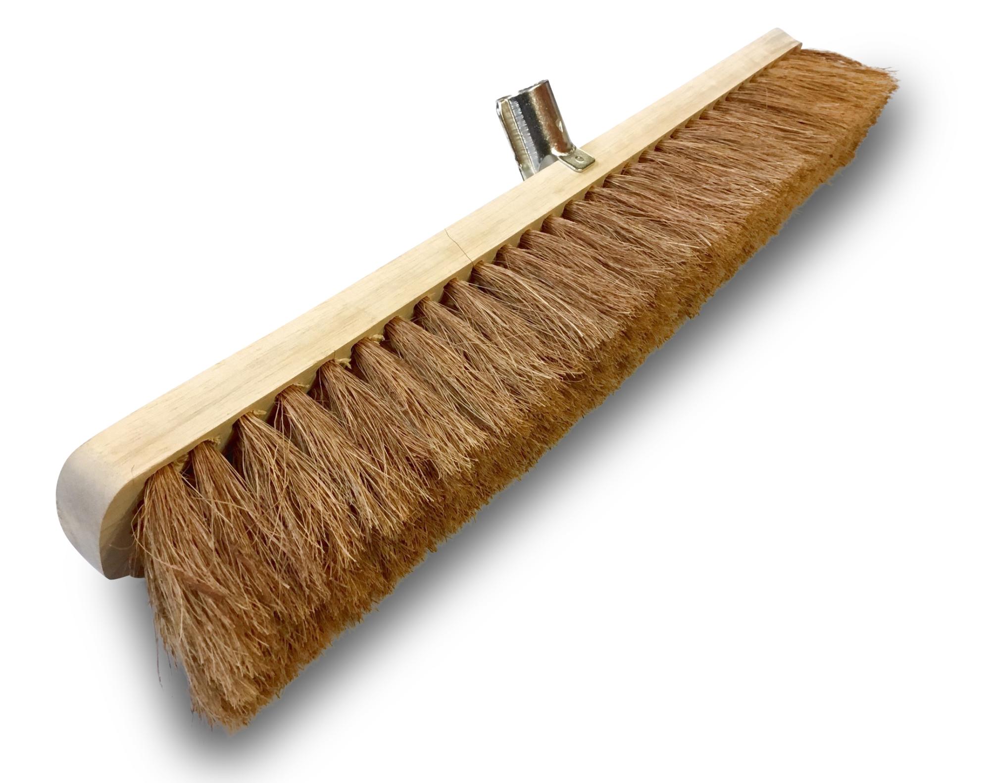 Tête De Balai Homéa En Bois Zèbre - Fibres De Coco Et PVC - 29cm - Usage Extérieur