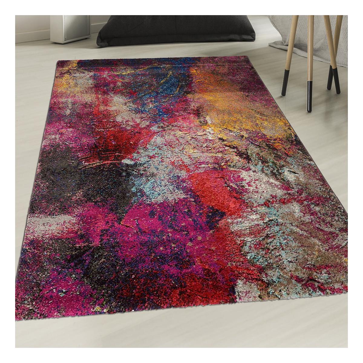 Tapis salon 160x230 cm Rectangulaire ABTRACT STYLE Multicolore