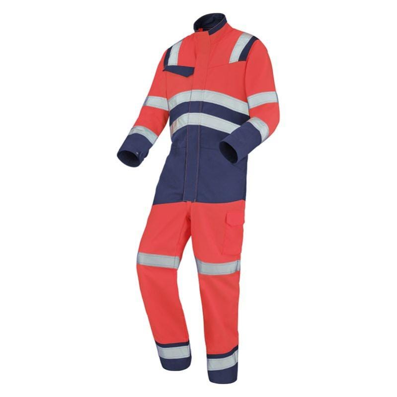 Cepovett - Combinaison 2 Fag Fluo Base XP - Orange / Bleu Marine - XL Cepovett - Combinaison 2 Fag Fluo Base XP - Orange / Bleu Marine - XL
