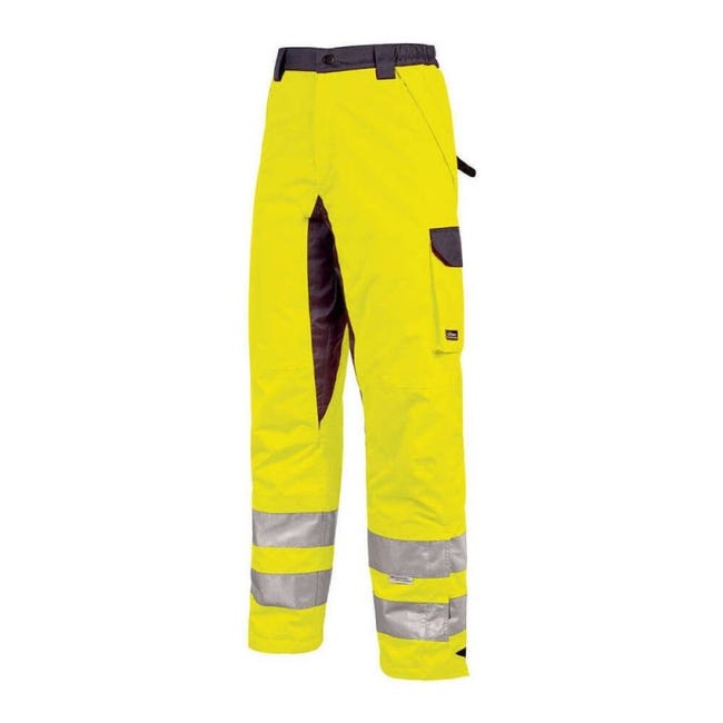 HL171YF-L - Pantalón visibilidad impermeable gama modelo Yellow Fluo Talla L | Leroy Merlin