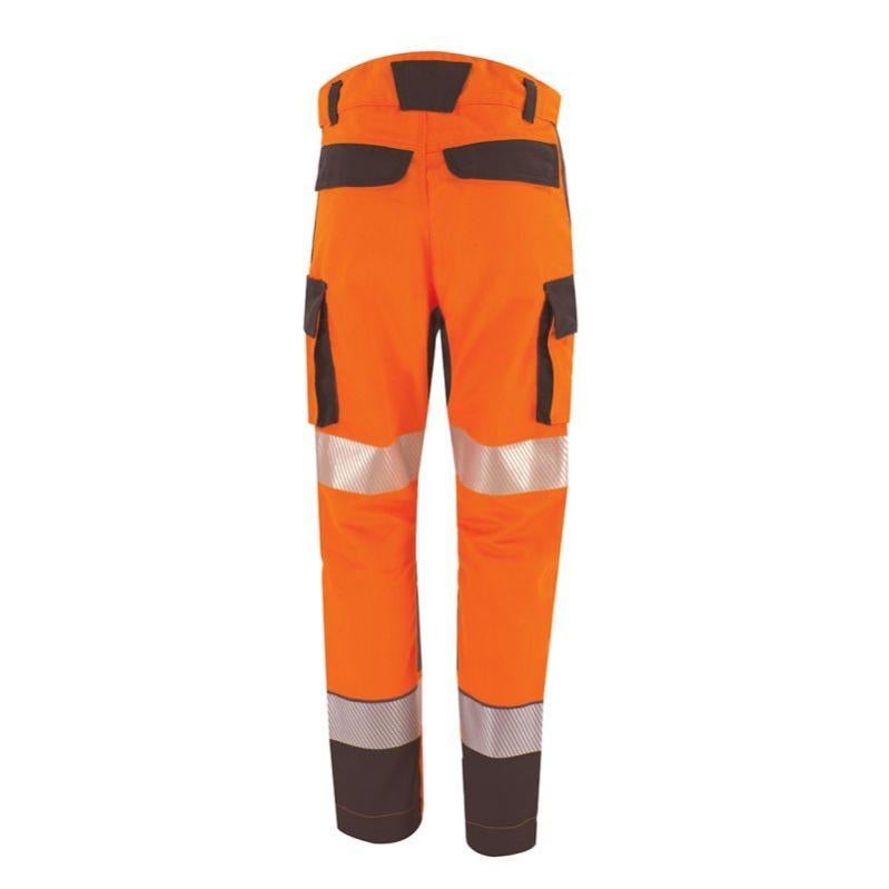 Cepovett - Pantalon de travail Fluo ADVANCED - Orange / Gris - 60 - 2