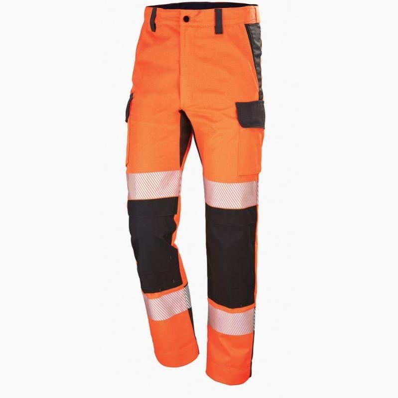 Cepovett - Pantalon de travail Fluo ADVANCED - Orange / Gris - 60 - 3
