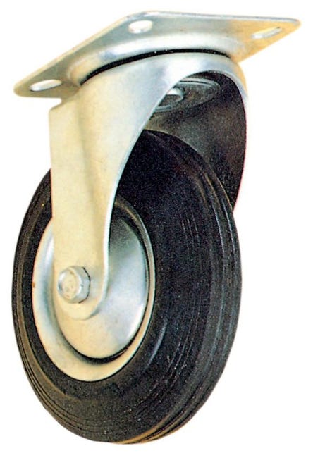 Ruota In Gomma Piena Elastica - Con Cuscinetto A Rulli E Cuscinetto A Sfere %c3%98 Della Ruota 200 Mm Portata 350 Kg 952900283690 28870 Ruota In Gomma Piena Elastica - Con Cuscinetto A Rulli E Cuscinetto A Sfere %c3%98 Della Ruota 200 Mm Portata 350 Kg 952900283690 28870