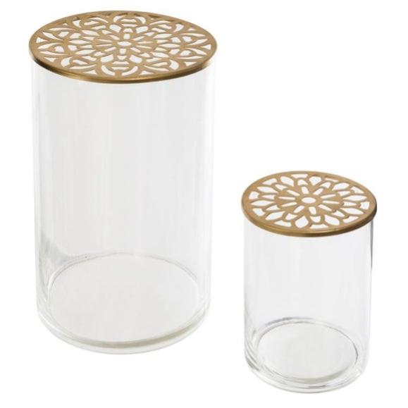 Set 2 vases + metal max H25cm Leroy Merlin