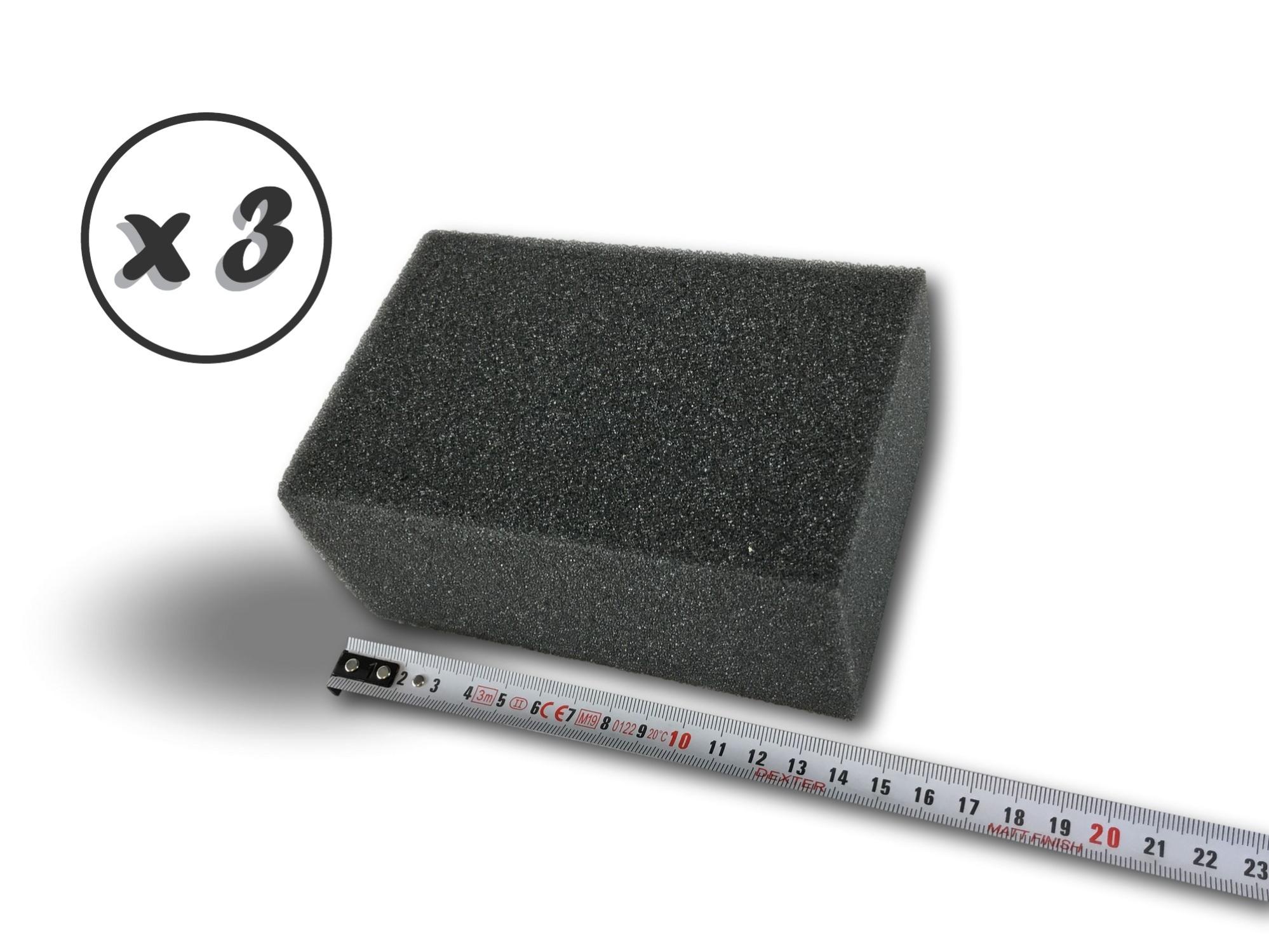 Eponge synthétique de cimentier 14x9x6 cm | Lot de 3 | Maçons carreleurs | Nettoyage lissage de joints | Carrelages faïences | Application béton ciré - 5