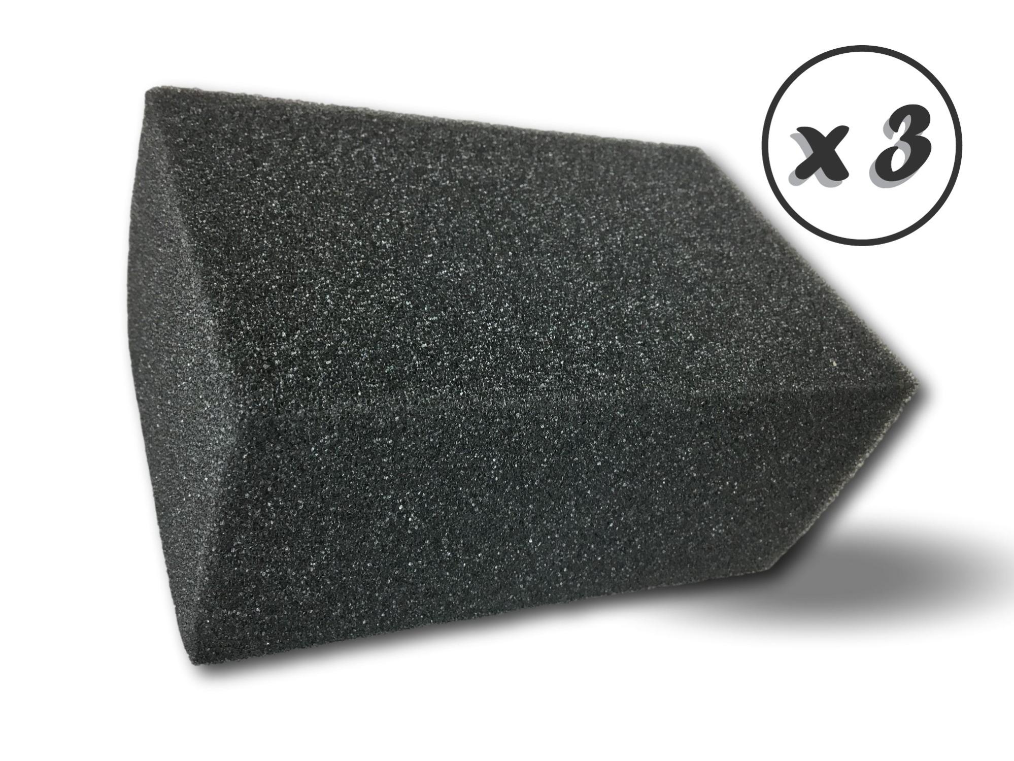 Eponge synthétique de cimentier 14x9x6 cm | Lot de 3 | Maçons carreleurs | Nettoyage lissage de joints | Carrelages faïences | Application béton ciré - 3