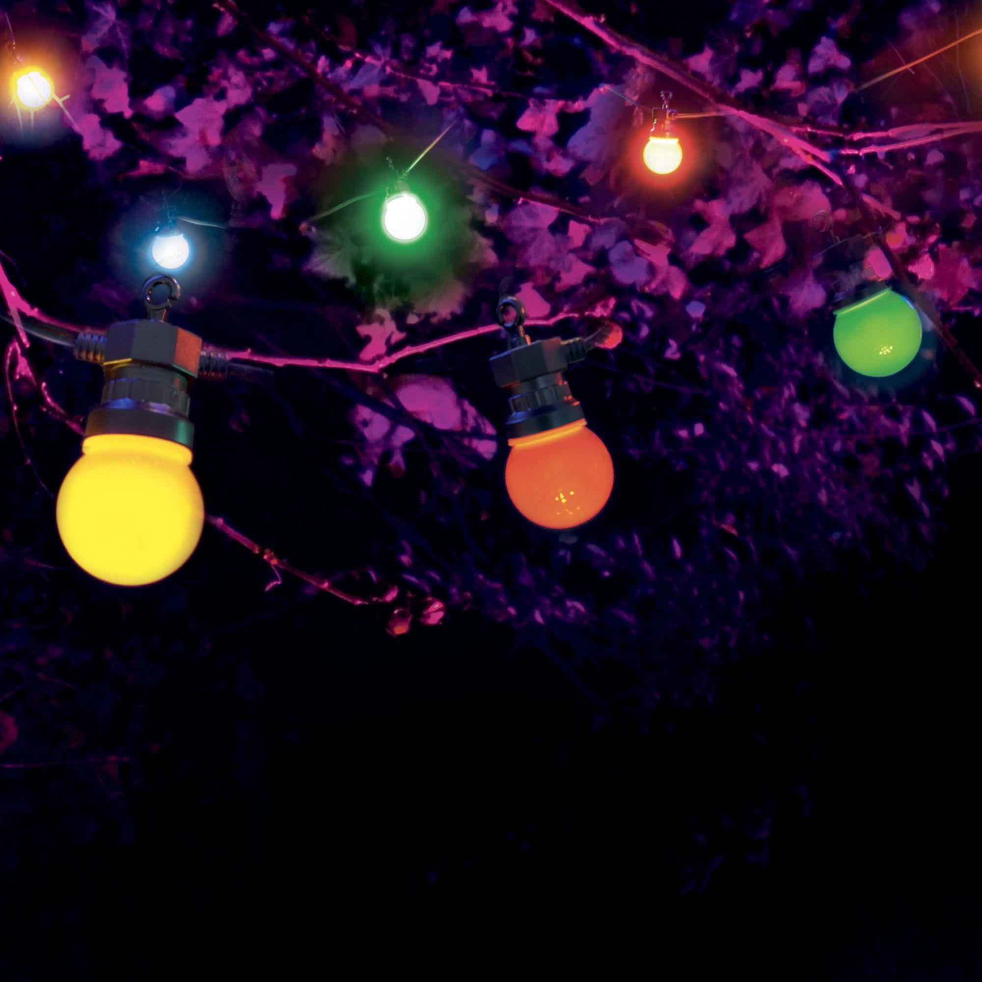 Guirlande Lumineuse Exterieure, LED 25+4 Guinguette Guirlande